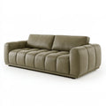 2-Sitzer Sofa 180 x 95 x 78 cm Kunstleder Olivgrün - Modernes Polstersofa