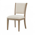 Esszimmerstuhl 48 x 60 x 98 cm Holz Beige gepolstert klassisch